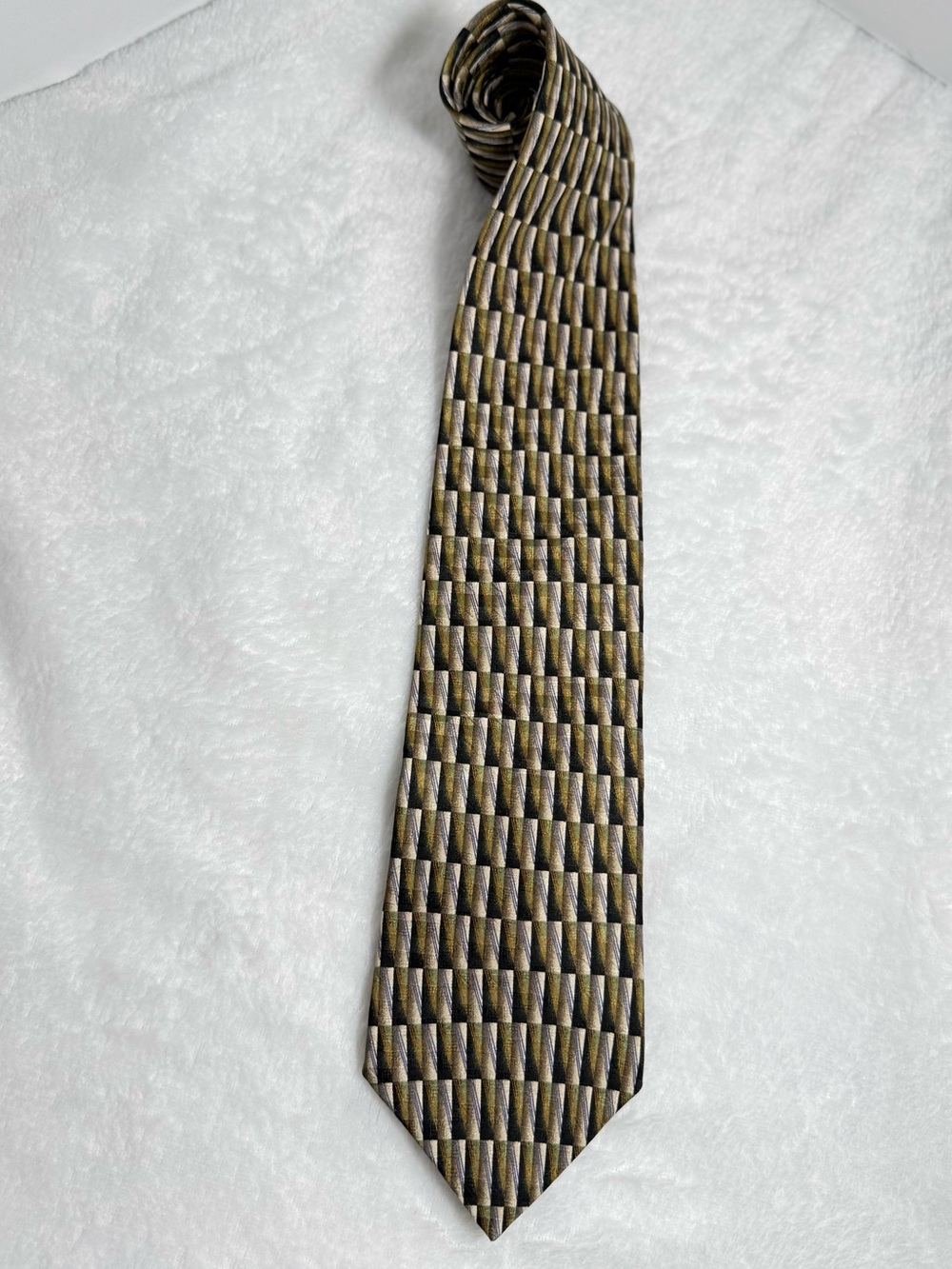 Oscar de la Renta 100% Silk Geometric Men’s Tie